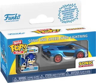 Sonic the Hedgehog Funko Bitty Pop! Rides: Sonic and Speed Star Lightning by Funko – product photo 1 of 2