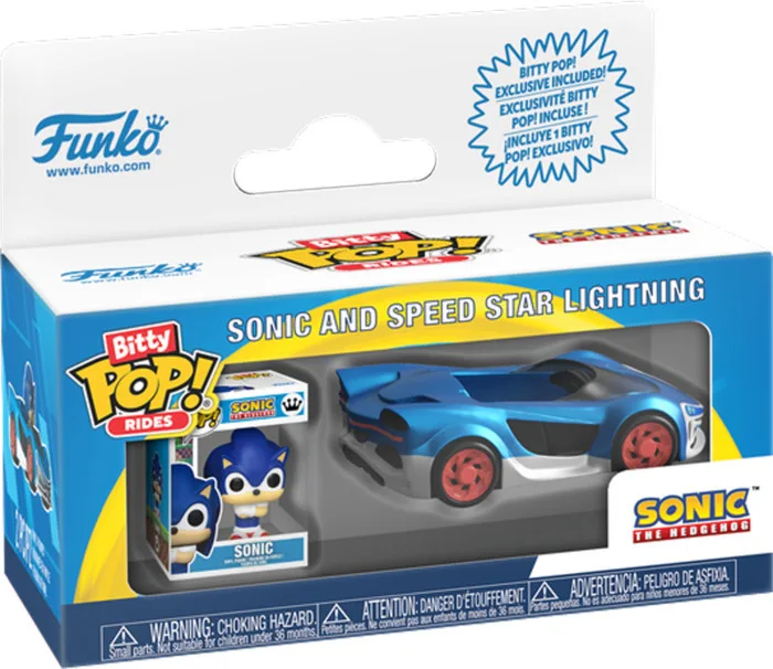 Sonic the Hedgehog Funko Bitty Pop! Rides: Sonic and Speed Star Lightning by Funko – product photo 1 of 2