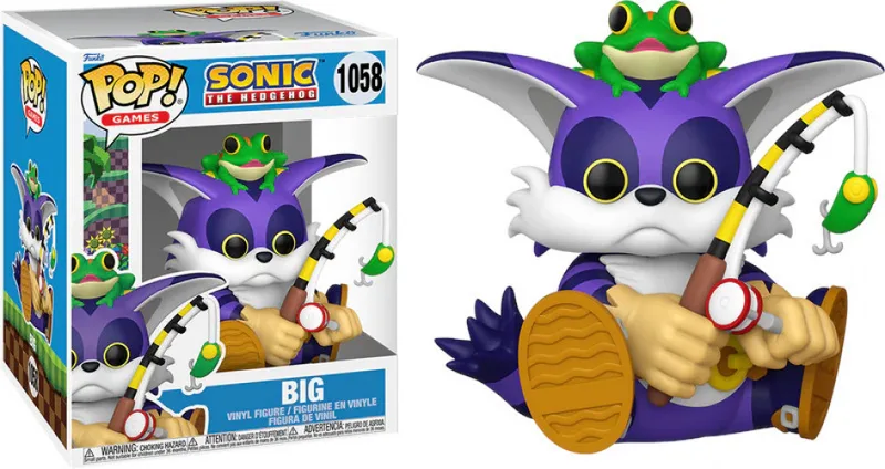 Sonic The Hedgehog Funko Pop Vinyl: Big The Cat with Froggy van Funko – productfoto
