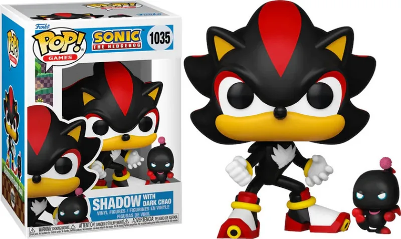 Sonic the Hedgehog Funko Pop Vinyl: Shadow with Dark Chao van Funko – productfoto 1 van 2
