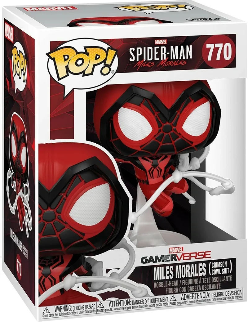 Spider-Man Miles Morales Funko Pop Vinyl: Miles Morales Crimson Cowl Suit by Funko – product photo 1 of 2