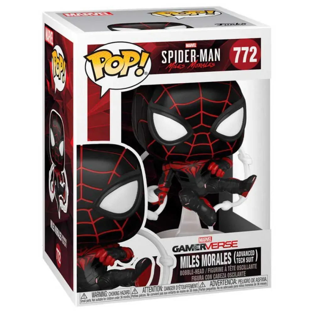 Spiderman Marvel Miles Morales Advanced Tech Suit-figuur von Funko – Produktfoto