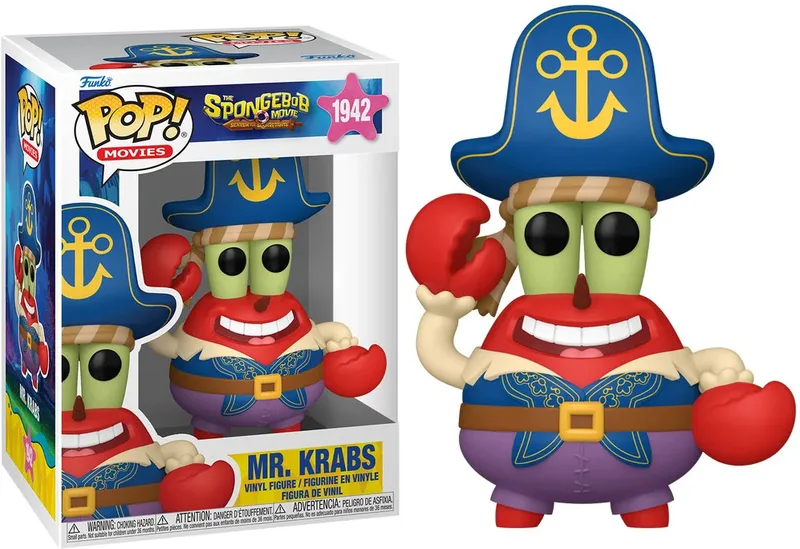 Spongebob Squarepants Funko Pop Vinyl: Mr. Krabs (Pirate) van Funko – productfoto