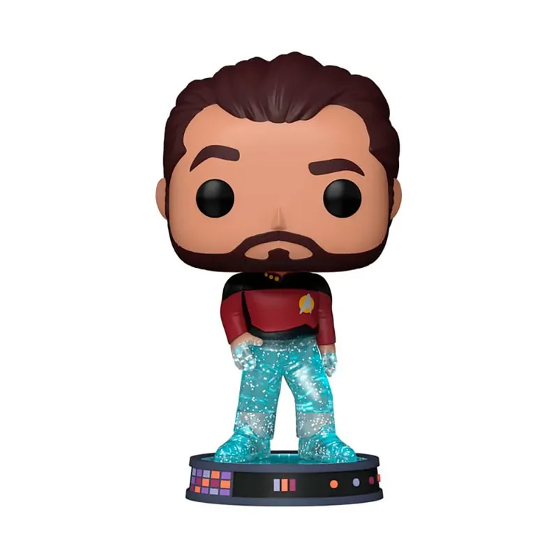 Star Trek Picard Funko Pop Vinyl: Transporting William T. Riker (Glitter) van Funko – productfoto 2 van 2