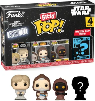Star Wars Funko Bitty Pop! 4-Pack: Luke Skywalker / Obi-Wan Kenobi / Jawa van Funko – productfoto 1 van 2