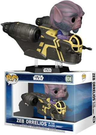 Star Wars Funko Pop Rides Deluxe Vinyl: Zeb Orrelios in The Razor Crest van Funko – productfoto 1 van 2