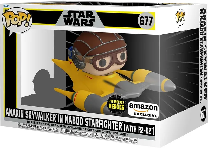 Star Wars Funko Pop Vinyl: Anakin in Naboo Starfighter with R2-D2 by Funko – product photo