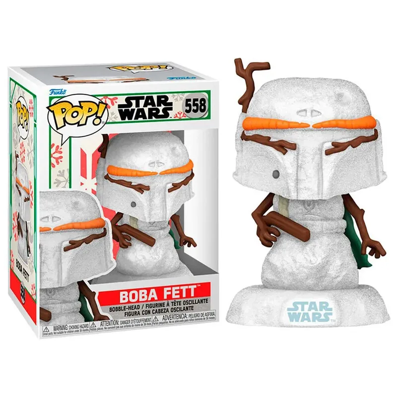 Star Wars Funko Pop Vinyl: Boba Fett Snowman van Funko – productfoto 3 van 3