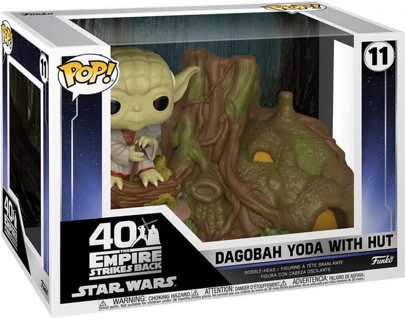 Star Wars Funko Pop Vinyl: Dagobah Yoda with Hut van Funko – productfoto 1 van 3