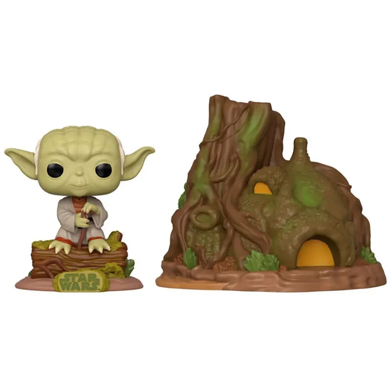 Star Wars Funko Pop Vinyl: Dagobah Yoda with Hut van Funko – productfoto 2 van 3