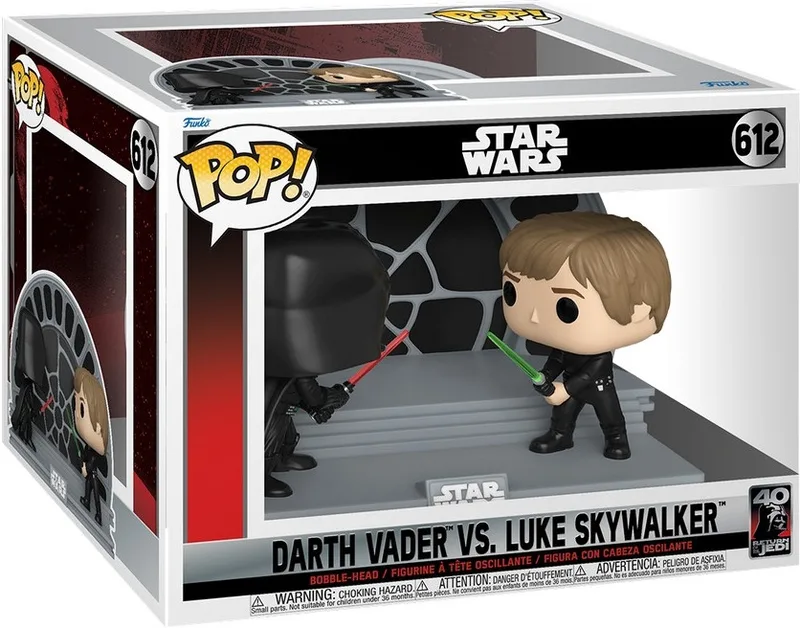 Star Wars Funko Pop Vinyl: Darth Vader vs Luke Skywalker van Funko – productfoto 1 van 3
