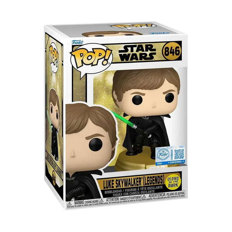 Star Wars Funko Pop Vinyl: Luke Skywalker (Legends) (Glow in the Dark) by Funko – product photo 2 of 3