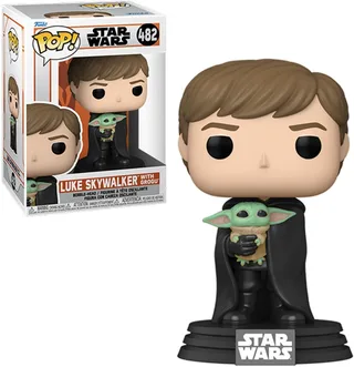 Star Wars Funko Pop Vinyl: Luke Skywalker with Grogu van Funko – productfoto 1 van 2