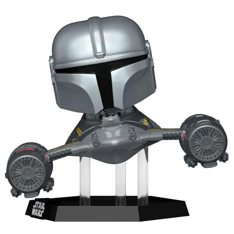 Star Wars Funko Pop Vinyl: The Mandalorian in N-1 Starfighter with R5-D4 van Funko – productfoto 2 van 2