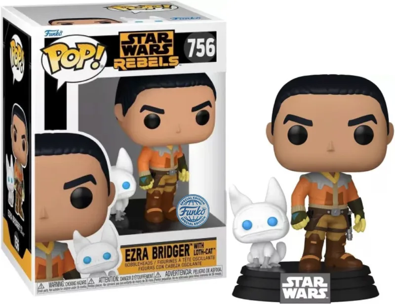 Star Wars Rebels Funko Pop Vinyl: Ezra Bridger with Loth-Cat (special edition) by Funko – product photo