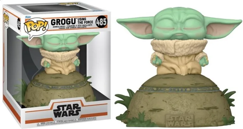 Star Wars The Mandalorian Funko Pop Vinyl: Grogu using the Force by Funko – product photo 1 of 2