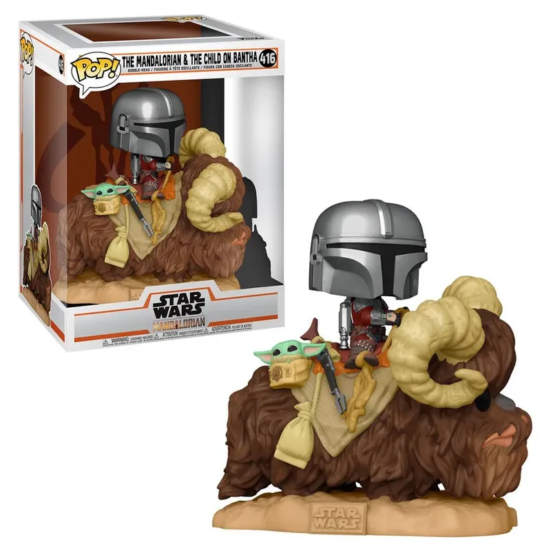 Star Wars the Mandalorian Funko Pop Vinyl: The Mandalorian & The Child on Bantha by Funko – product photo 3 of 3