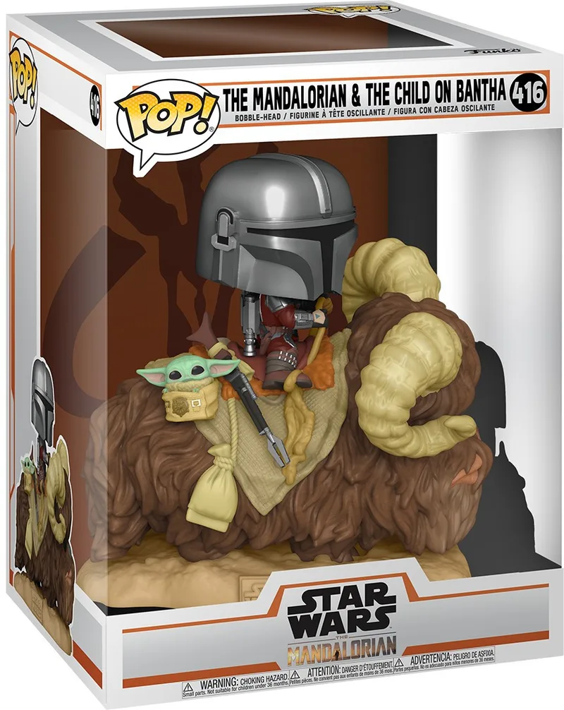 Star Wars the Mandalorian Funko Pop Vinyl: The Mandalorian & The Child on Bantha by Funko – product photo 1 of 3
