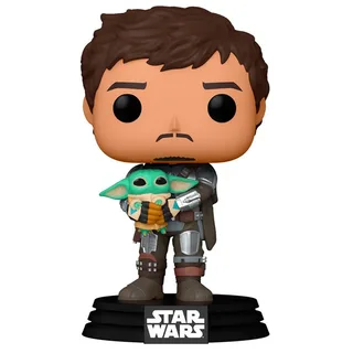 Star Wars The Mandalorian Funko Pop Vinyl: The Mandalorian with Grogu by Funko – product photo 2 of 3