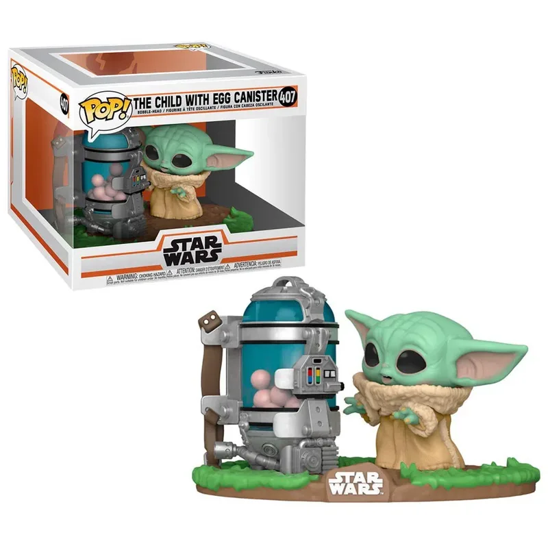 Star Wars the Mandalorian Pop Viny: The Child with Egg Cannister van Funko – productfoto 3 van 3