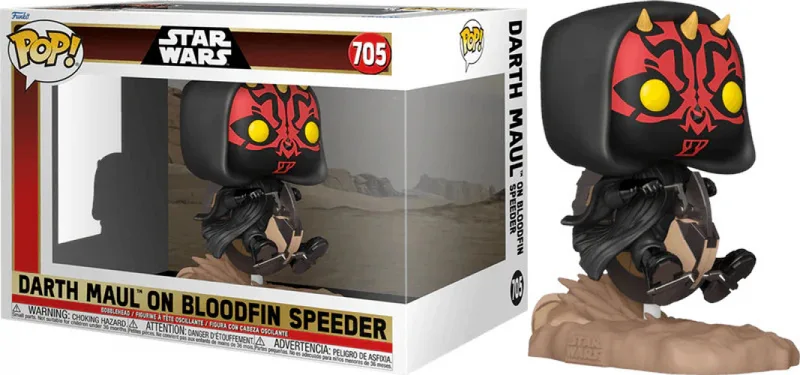 Star Wars The Phantom Menace 25th Anniversary Funko Pop Vinyl: Darth Maul on Bloodfin by Funko – product photo 1 of 2