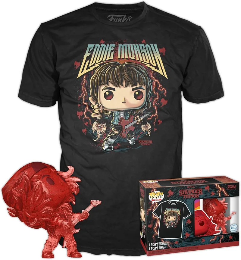 Stranger Things Funko Pop! Tees & Vinyl - Eddie Munson van Funko – productfoto