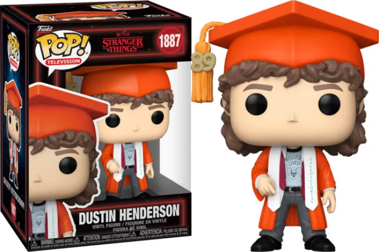 Stranger Things Funko Pop Vinyl: Dustin Henderson (Graduation) van Funko – productfoto