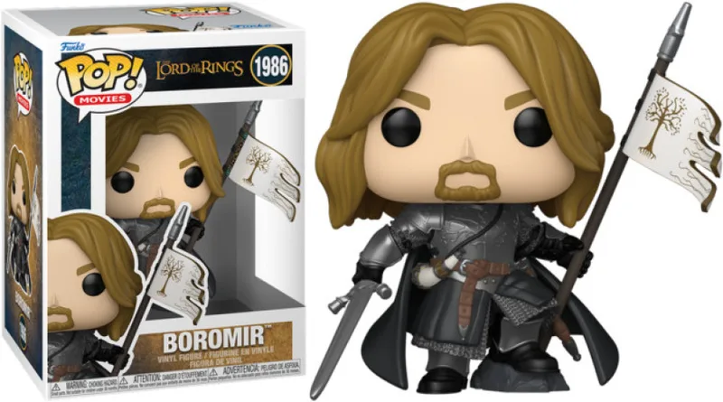 The Lord of the Rings Funko Pop Vinyl: Boromir (with Gondor Flag) van Funko – productfoto