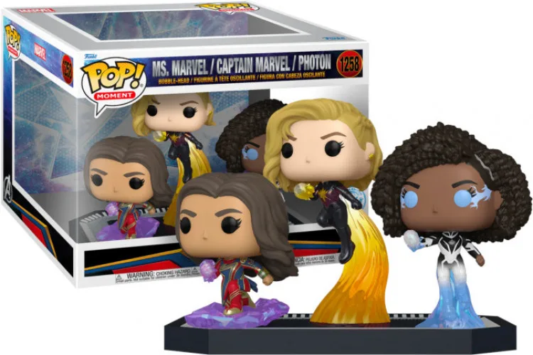 The Marvels Funko Pop Vinyl: Captain Marvel / Ms. Marvel / Photon by Funko – product photo