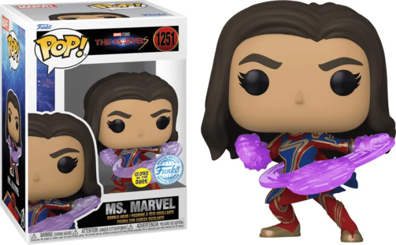 The Marvels Funko Pop Vinyl: Ms. Marvel (Glow in the Dark) (Special Edition) by Funko – product photo