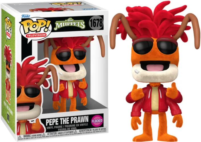 The Muppets Funko Pop Vinyl: Pepe the Prawn (Flocked) van Funko – productfoto