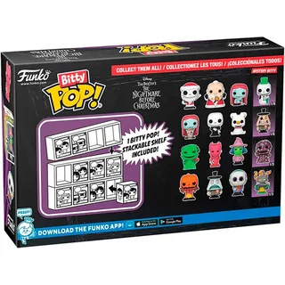 The Nightmare Before Christmas 30th Anniversary Funko Bitty Pop! 4-Pack: Santa Jack Skellington / Sandy Claws / Sally Sewing van Funko – productfoto 2 van 4