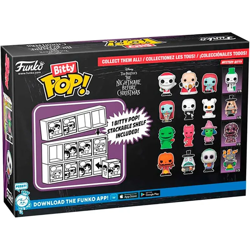 The Nightmare Before Christmas 30th Anniversary Funko Bitty Pop! 4-Pack: Santa Jack Skellington / Sandy Claws / Sally Sewing van Funko – productfoto 2 van 4