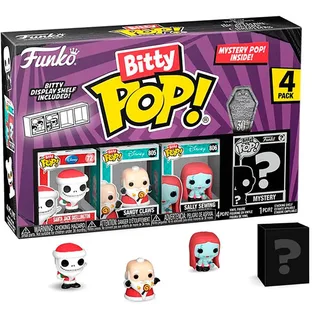 The Nightmare Before Christmas 30th Anniversary Funko Bitty Pop! 4-Pack: Santa Jack Skellington / Sandy Claws / Sally Sewing van Funko – productfoto 3 van 4