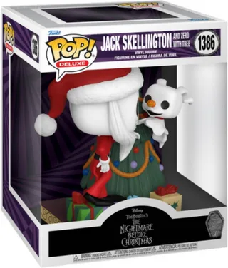 The Nightmare Before Christmas 30th Anniversary Funko Pop Deluxe Vinyl: Jack and Zero With Tree van Funko – productfoto 1 van 2