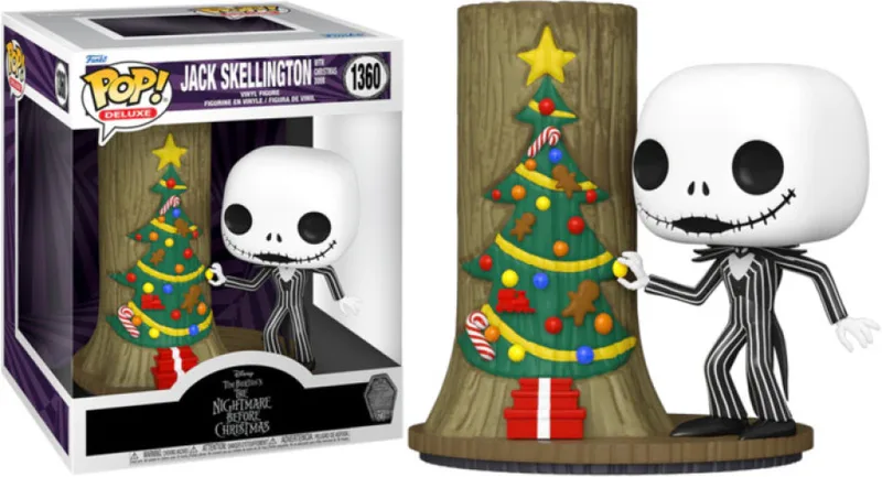 The Nightmare Before Christmas 30th Anniversary Funko Pop Deluxe Vinyl: Jack Skellington with Christmas Door by Funko – product photo