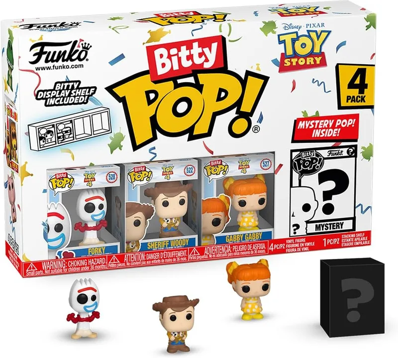 Toy Story Funko Bitty Pop! 4-Pack: Forky / Sheriff Woody / Gabby Gabby by Funko – product photo 1 of 4
