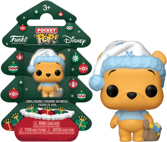 Winnie the Pooh Funko Pocket Pop! Figure: Pooh (Holiday Tree) by Funko – product photo