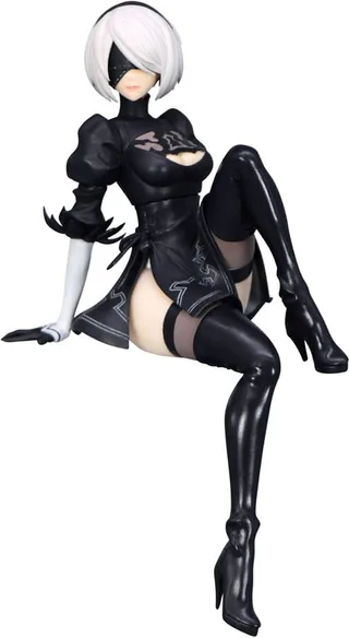 NieR Automata: Ver.1.1A Noodle Stopper Figure - 2B (YoRHa No.2 Type B) van FuRyu – productfoto 1 van 5