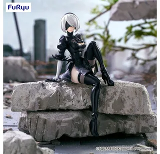 NieR Automata: Ver.1.1A Noodle Stopper Figure - 2B (YoRHa No.2 Type B) van FuRyu – productfoto 3 van 5
