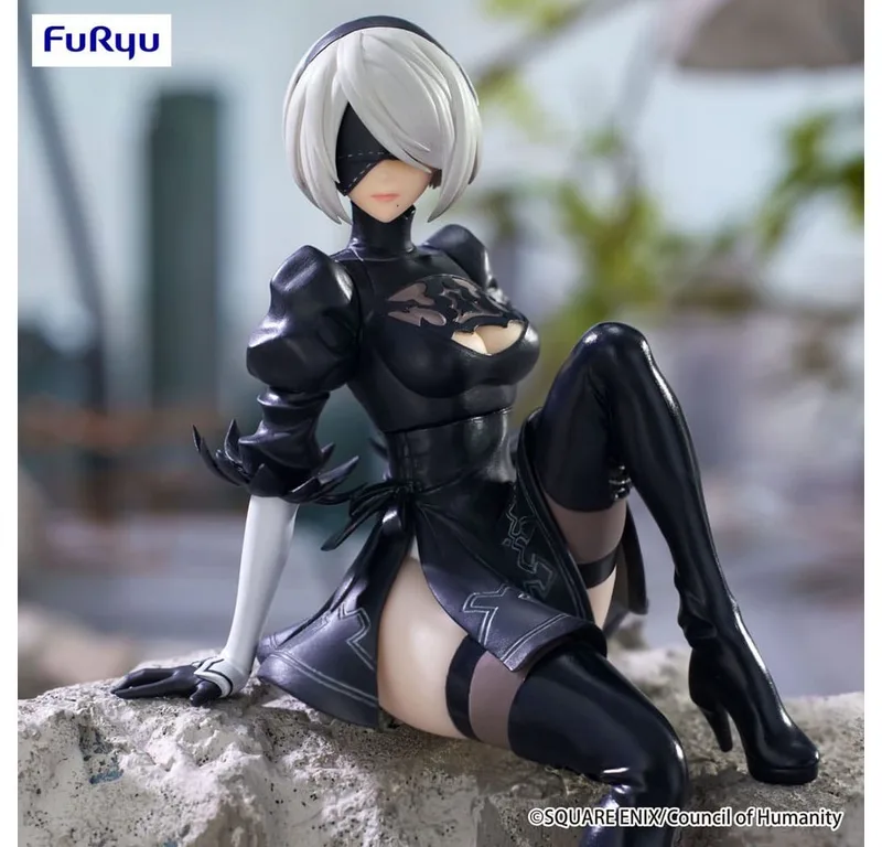 NieR Automata: Ver.1.1A Noodle Stopper Figure - 2B (YoRHa No.2 Type B) van FuRyu – productfoto 5 van 5