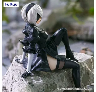 NieR Automata: Ver.1.1A Noodle Stopper Figure - 2B (YoRHa No.2 Type B) van FuRyu – productfoto 4 van 5