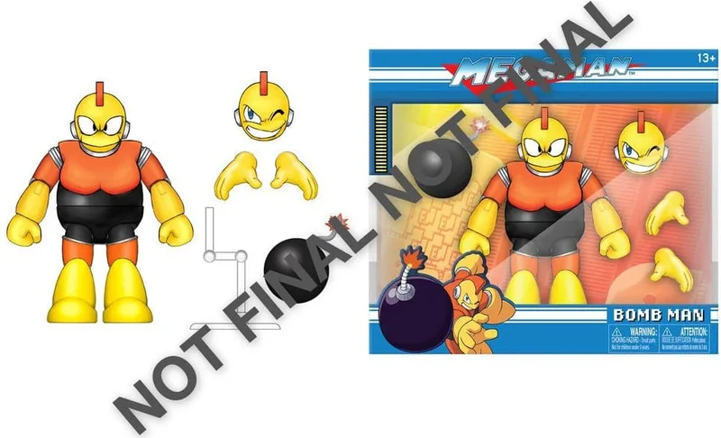 Mega Man Action Figure - Bomb Man van Jada Toys – productfoto