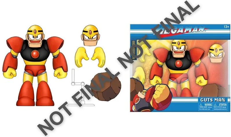 Mega Man Action Figure - Guts Man by Jada Toys – product photo