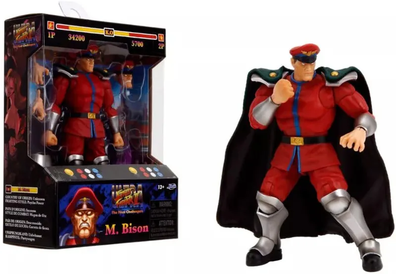 Street Fighter Action Figure - M.Bison van Jada Toys – productfoto