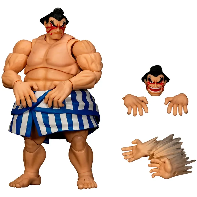 Ultra Street Fighter II: The Final Challengers Action Figure - E. Honda van Jada Toys – productfoto 2 van 6