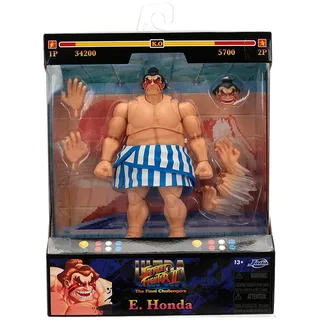 Ultra Street Fighter II: The Final Challengers Action Figure - E. Honda van Jada Toys – productfoto 4 van 6