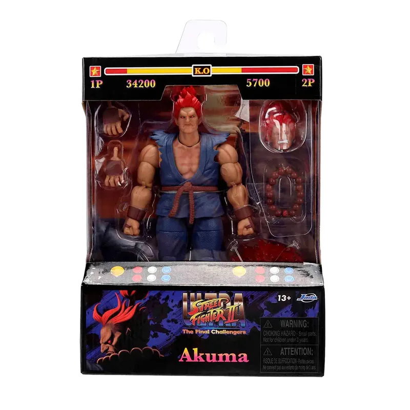 Ultra Street Fighter II: The Final Challengers Action Figure - Akuma van Jada Toys – productfoto 3 van 6