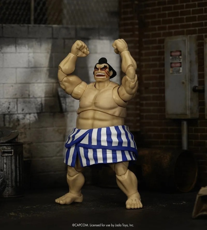 Ultra Street Fighter II: The Final Challengers Action Figure - E. Honda van Jada Toys – productfoto 1 van 6