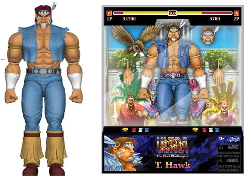 Ultra Street Fighter II: The Final Challengers Action Figure - Hawk van Jada Toys – productfoto 1 van 6